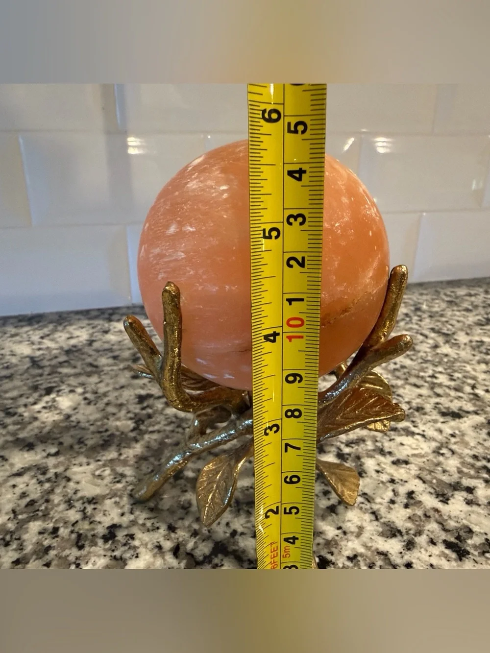 Gold Leaf Stand with sphere ball